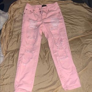 Pink jeans